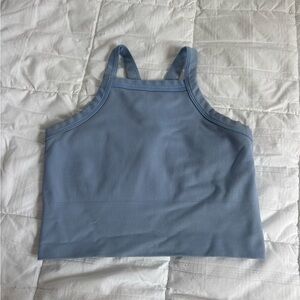 Athleta Light Blue Ribbed Tank Top